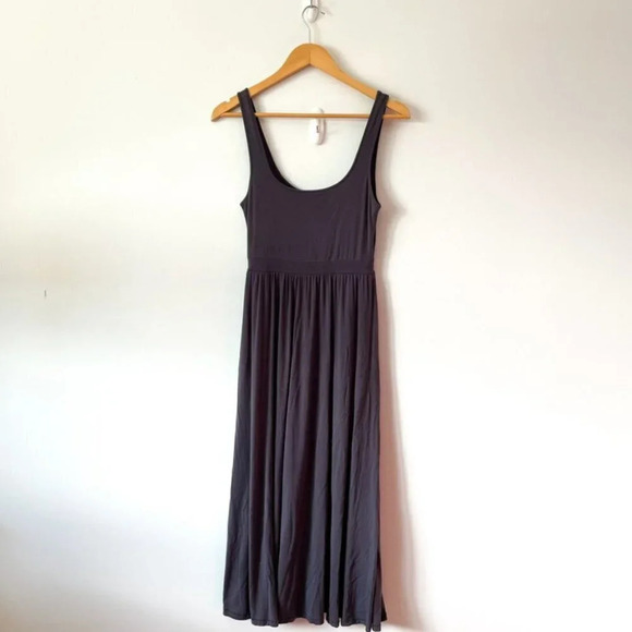 Aritzia Wilfred  Free Assonance Tank Midi Dress Grey Blue Size Small - Picture 5 of 7